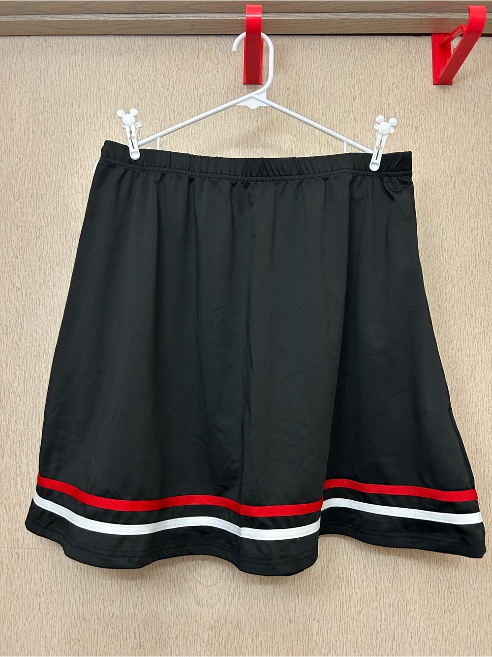 SHEIN - Black Striped Mini Skirt - Size 2XL